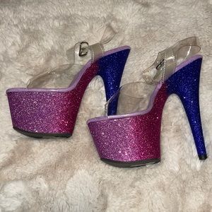 Pleaser Glitter high heels